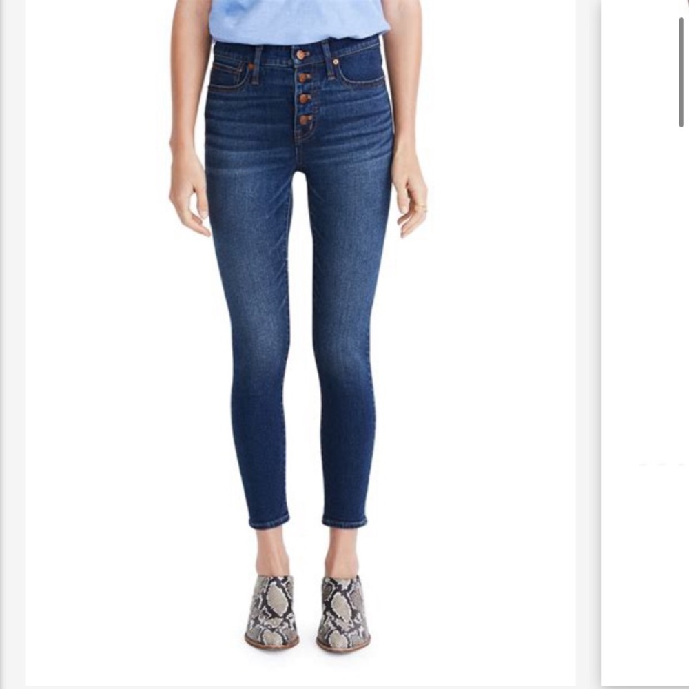 Madewell 9” High Rise Skinny Jeans 29T